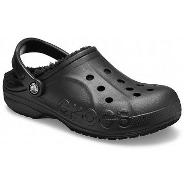 Crocs Baya Fodrade Clogs Herr Svarta | Sverige 0777VRWD